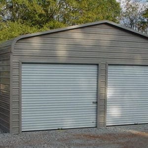 22x25 Regular Roof Metal Garage Florida - Alan's Factory Outlet