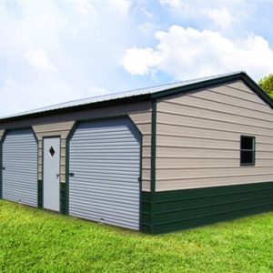 22x25 Metal Garage from $6,230.00 [Premium Vertical Roof]