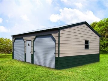 22x25 Metal Garage from $6,230.00 [Premium Vertical Roof]