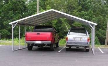 24x20 Boxed Eave Roof Carport North