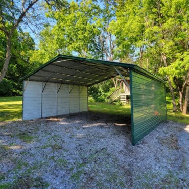 24 x 25 Vertical Roof Carport