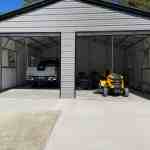 24x25 vertical metal garage