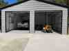 24x25 vertical metal garage