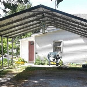 24x26 Box Eave Metal Garage - American Metal Buildings