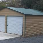 24x25 boxed eave metal garage