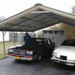 24x25 vertical roof metal carport florida