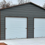 24x30 boxed eave metal garage