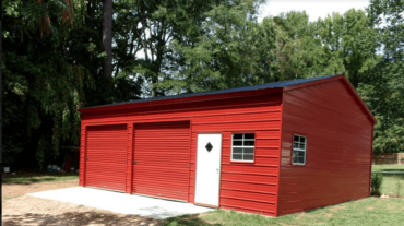 24x30 Vertical Roof Metal Garage