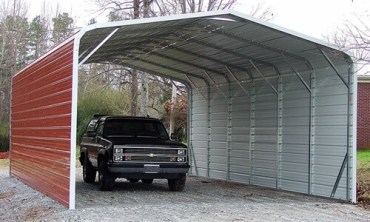 24x30 Regular Roof Carport North