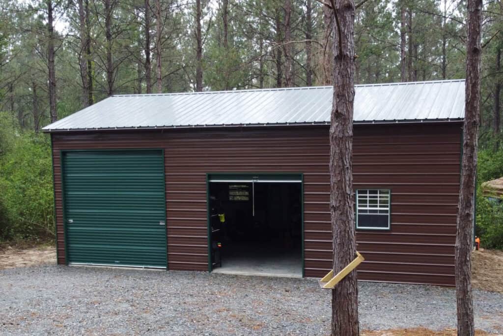 24x35 metal garage. Customization options, free delivery and installation.