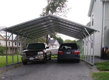 24x35 Boxed Eave Roof Carport North