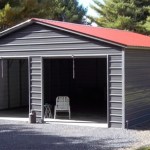 24x35 vertical metal garage