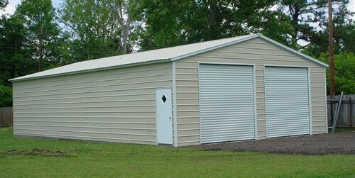 24x45 Vertical Roof Metal Garage