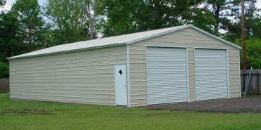 24x60 Vertical Roof Metal Garage