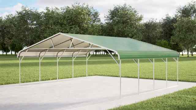 26x20 regular roof metal carport