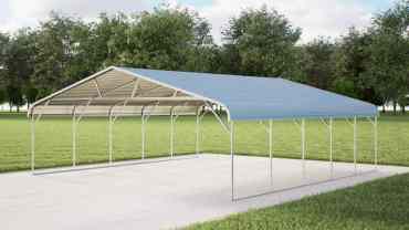 26x25 Regular Roof Triple Wide Carport