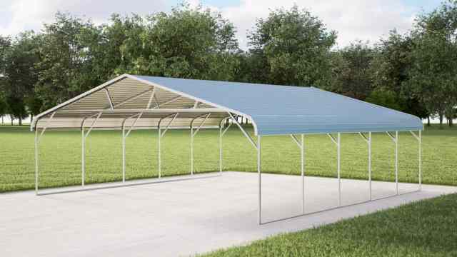 26x25 regular roof metal carport