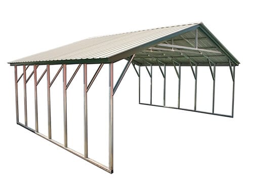 26x25 vertical roof metal carport florida