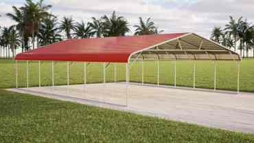 26x35 Regular Roof Triple Wide Carport