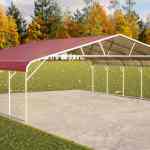 28x25 regular roof metal carport