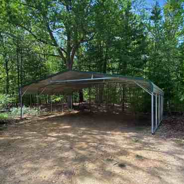 30x20 Vertical Roof Carport