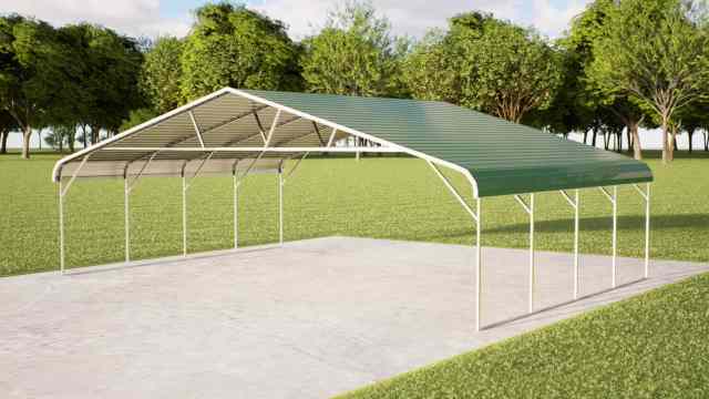 30x20 regular roof metal carport