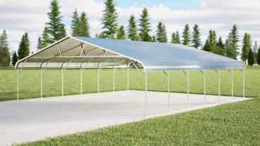 30x30 Regular Roof Triple Wide Carport