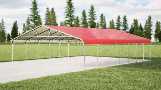 30x35 regular roof metal carport