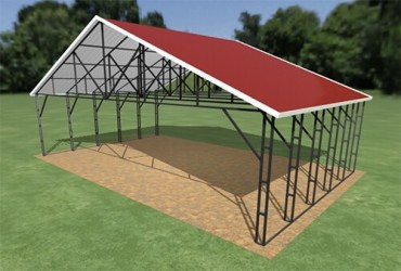 32x20 Vertical Roof Carport