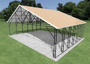 32x24 Vertical Roof Carport