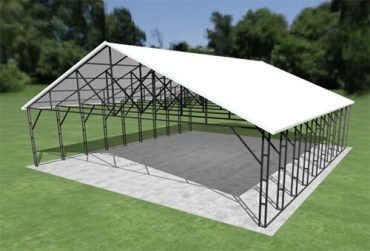 34x36 Vertical Roof Carport