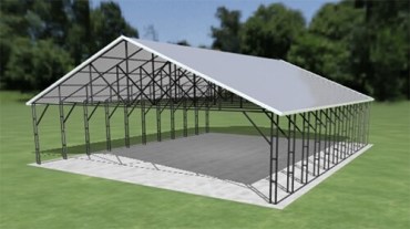 34x40 Vertical Roof Carport