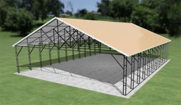 34x44 Vertical Roof Carport