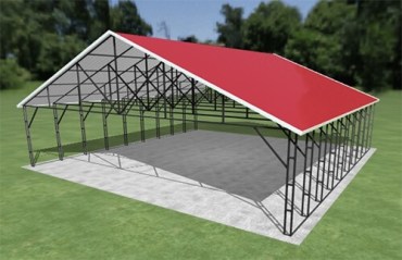 36x36 Vertical Roof Carport