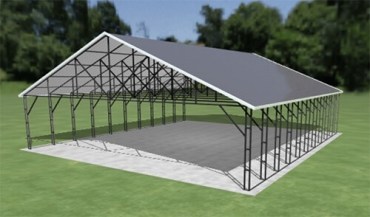 36x40 Vertical Roof Carport