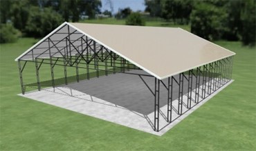 36x44 Vertical Roof Carport