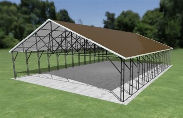 36x52 Vertical Roof Carport