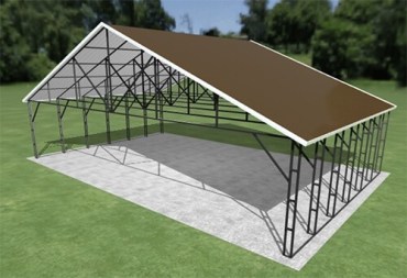 38x24 Vertical Roof Carport