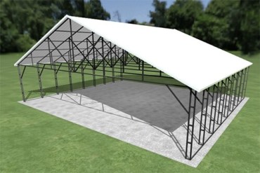 38x32 Vertical Roof Carport