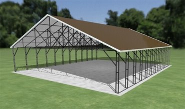 38x44 Vertical Roof Carport