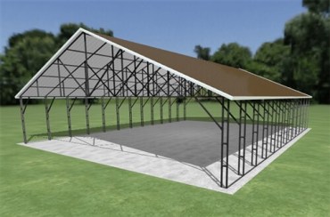 38x48 Vertical Roof Carport