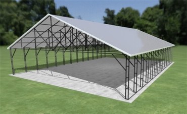 38x52 Vertical Roof Carport