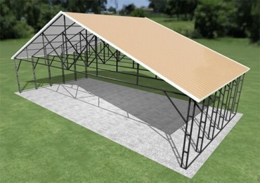 40x20 Vertical Roof Carport