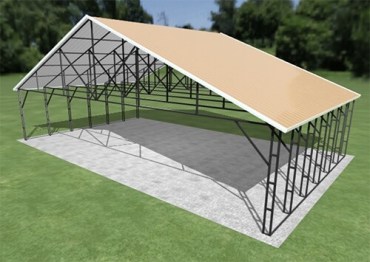 40x24 Vertical Roof Carport