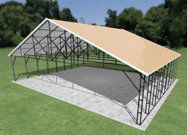 40x32 Vertical Roof Carport