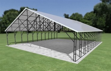 40x44 Vertical Roof Carport