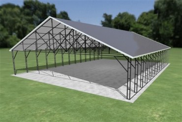 40x52 Vertical Roof Carport