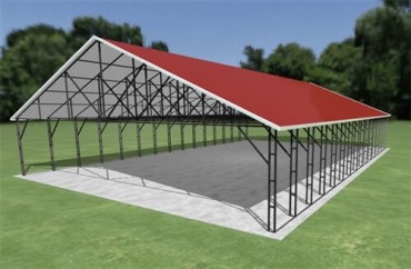 40x60 Vertical Roof Carport