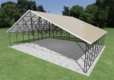 42x32 Vertical Roof Carport