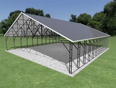 42x44 Vertical Roof Carport